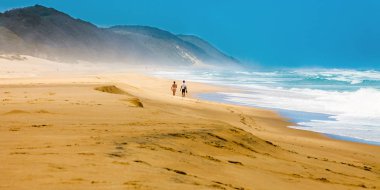 İSimangaliso Sulak alan Park Güney Afrika plaj