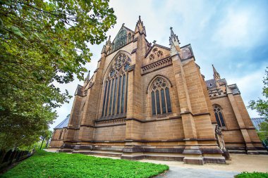 Sydney yeni Güney Wales Avustralya'da Saint Mary's Cathedral