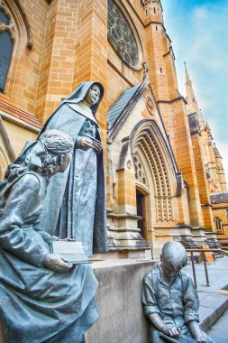 Sydney Avustralya'da Saint Mary's Cathedral