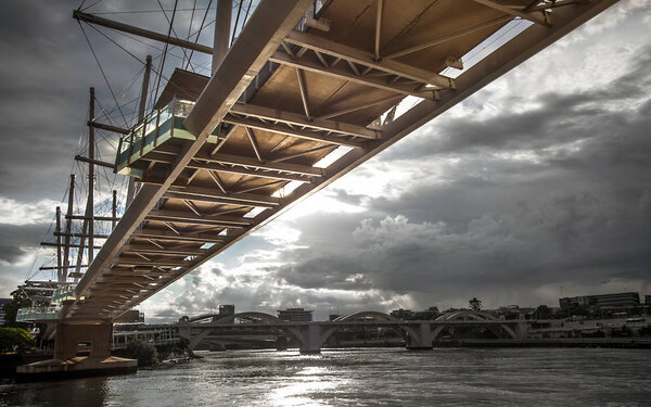 Kurilpa Bridge in Brisbane Queensland Australia