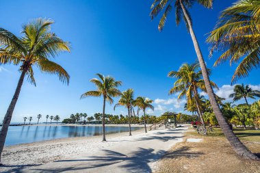 The Round Beach at Matheson Hammock County Park Miami Florida clipart