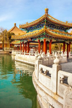 Pekin Çin Beihai parkta