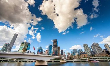 Brisbane Queensland Avustralya'nın manzarası