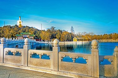 Beihai parkta Pekin Kuzey Çin Çin