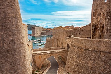 Eski şehir ve liman Dubrovnik Hırvatistan