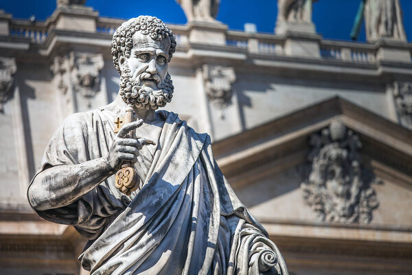 On St. Peter's Square at St. Peter's Basilica in the Vatican Cit