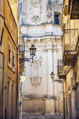 San Matteo Kilisesi 'nde Perroni Lecce Puglia Ital caddesinde.
