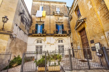 Eski kasaba Lecce Puglia İtalya 'da