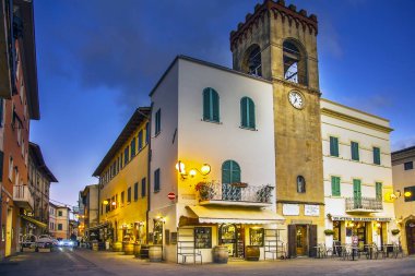 In the old town of Castiglione del Lago Umbria Italy clipart