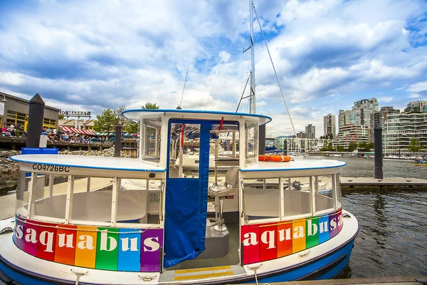 Aquabus na False Creek Vancouver Kolumbia Brytyjska Kanada — Zdjęcie stockowe