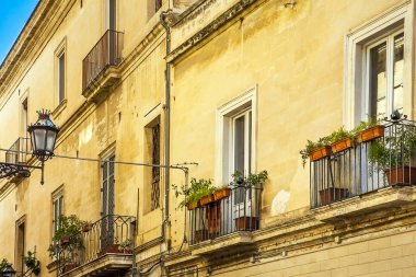 Eski kasaba Lecce Puglia İtalya 'da
