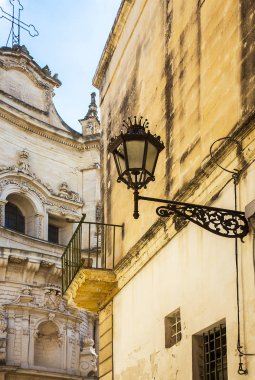 Via dei Perroni 'deki San Matteo Kilisesi' nde Lecce Apulia Ital