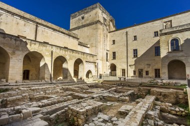 Charles-Lecce kalesinde. Puglia. İtalya.