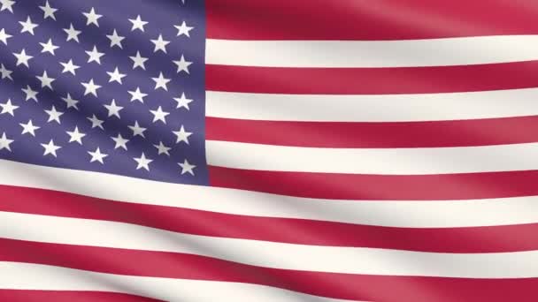 Bandiera degli Stati Uniti d'America — Video Stock