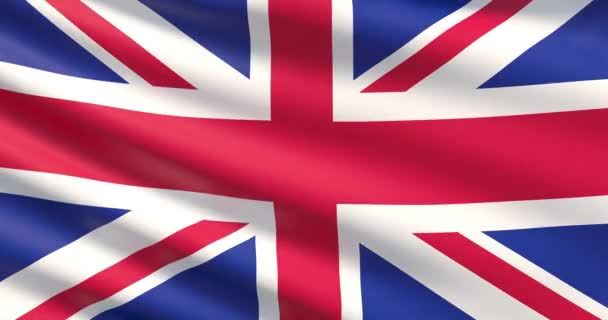 Vlajka Spojeného království — Stock video