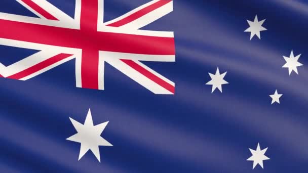 De vlag van Australië — Stockvideo