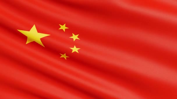 La bandera de China — Vídeo de stock
