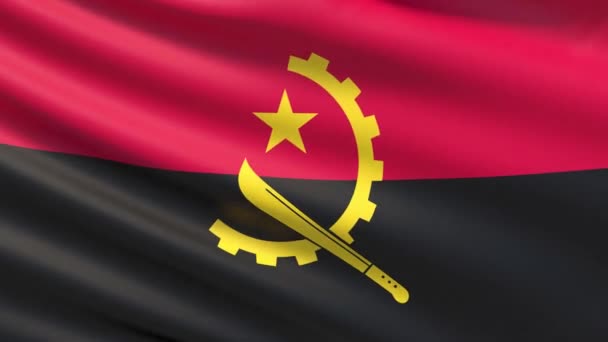 El pabellón de angola — Vídeo de stock