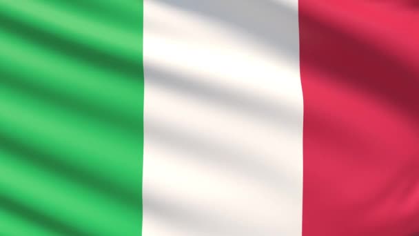 İtalya bayrağı — Stok video