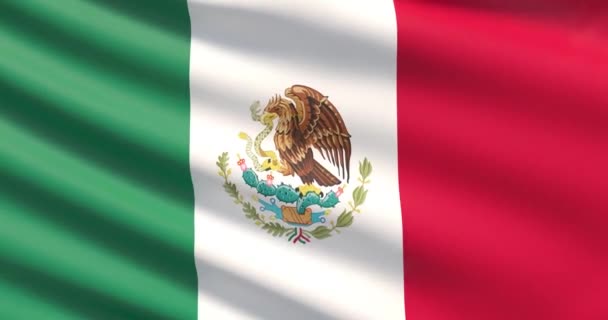 La bandera de México — Vídeos de Stock