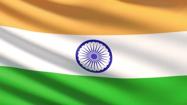 La Bandera Nacional de la India — Vídeos de Stock