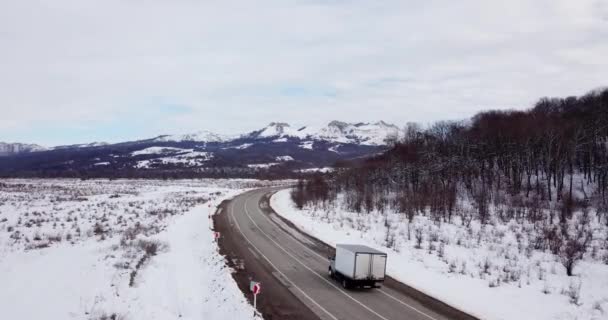 Profond paysage rural d'hiver — Video