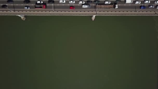 Drones vue aérienne pont avec espace de copie 