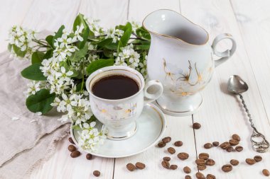 Bir fincan kahve ile görüntü