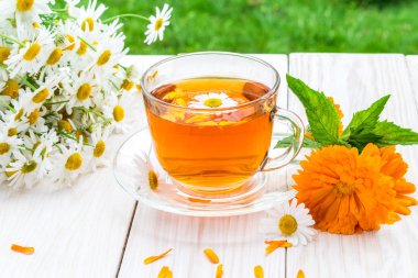 Çay eşliğinde görüntü.