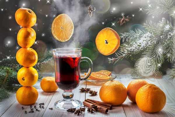 Bild mit Glühwein. — Stockfoto