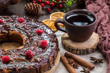 Lor pastası ile bir görüntü.