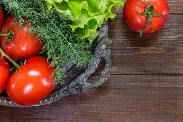 Bild mit Tomaten. — Stockfoto