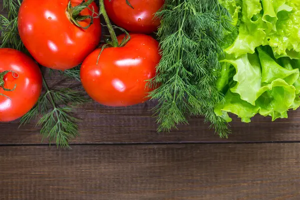 Foto met tomaten. — Stockfoto