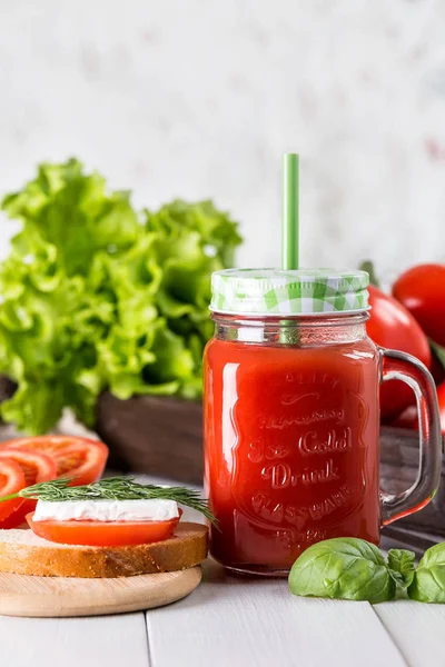 Imagen con zumo de tomate . — Foto de Stock