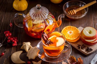 Meyve çaylı görüntü.