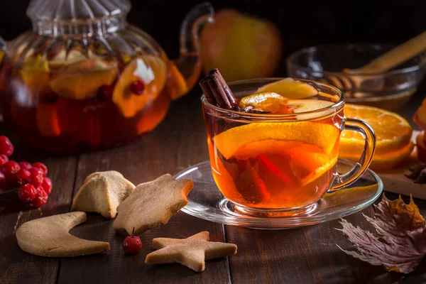 Afbeelding met fruit thee. — Stockfoto