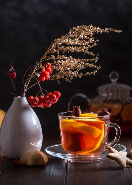Afbeelding met fruit thee. — Stockfoto