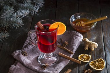 Sıcak şarap ile görüntü.