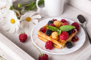 Kahvaltı ile görüntü.