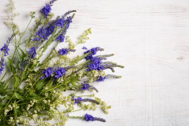 Çayır çiçekleri ile görüntü.