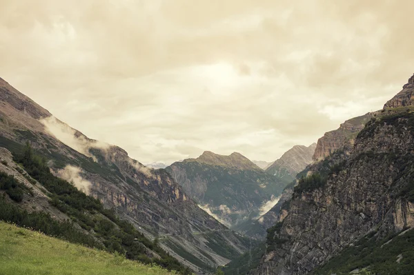 Paisaje de Montañas y Hierba del Tirol del Sur —  Fotos de Stock