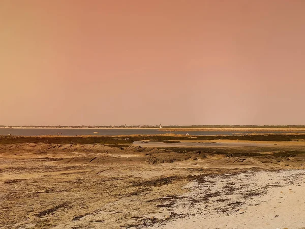 Os pântanos salgados de Guerande em Bretagne, França . — Fotografia de Stock