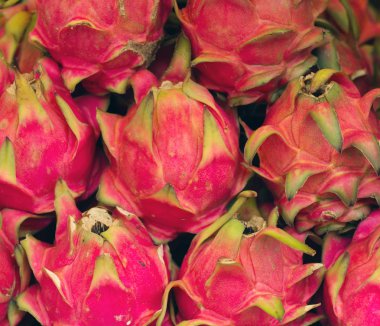 Tatlı taze dragon meyve içinde belgili tanımlık çarşı Kuala Lumpur, Malezya