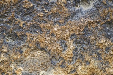 Mavi ve kahverengi renkli mermerin yüzey dokusu