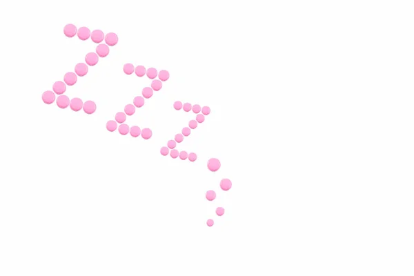 Różowe Tabletki Kształcie Białym Tle Tabletki Nasenne Hipnotyzujące Uspokajające Bezsenność — Zdjęcie stockowe