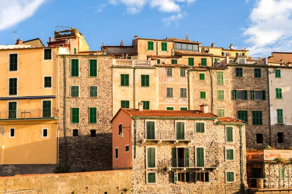 Vista Del Pueblo Costero Tellaro Lerici Italia — Foto de Stock