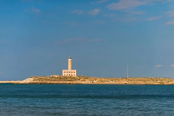 Veduta Panoramica Del Faro Dell Antichità Nell Antico Porto Veneziano — Foto Stock