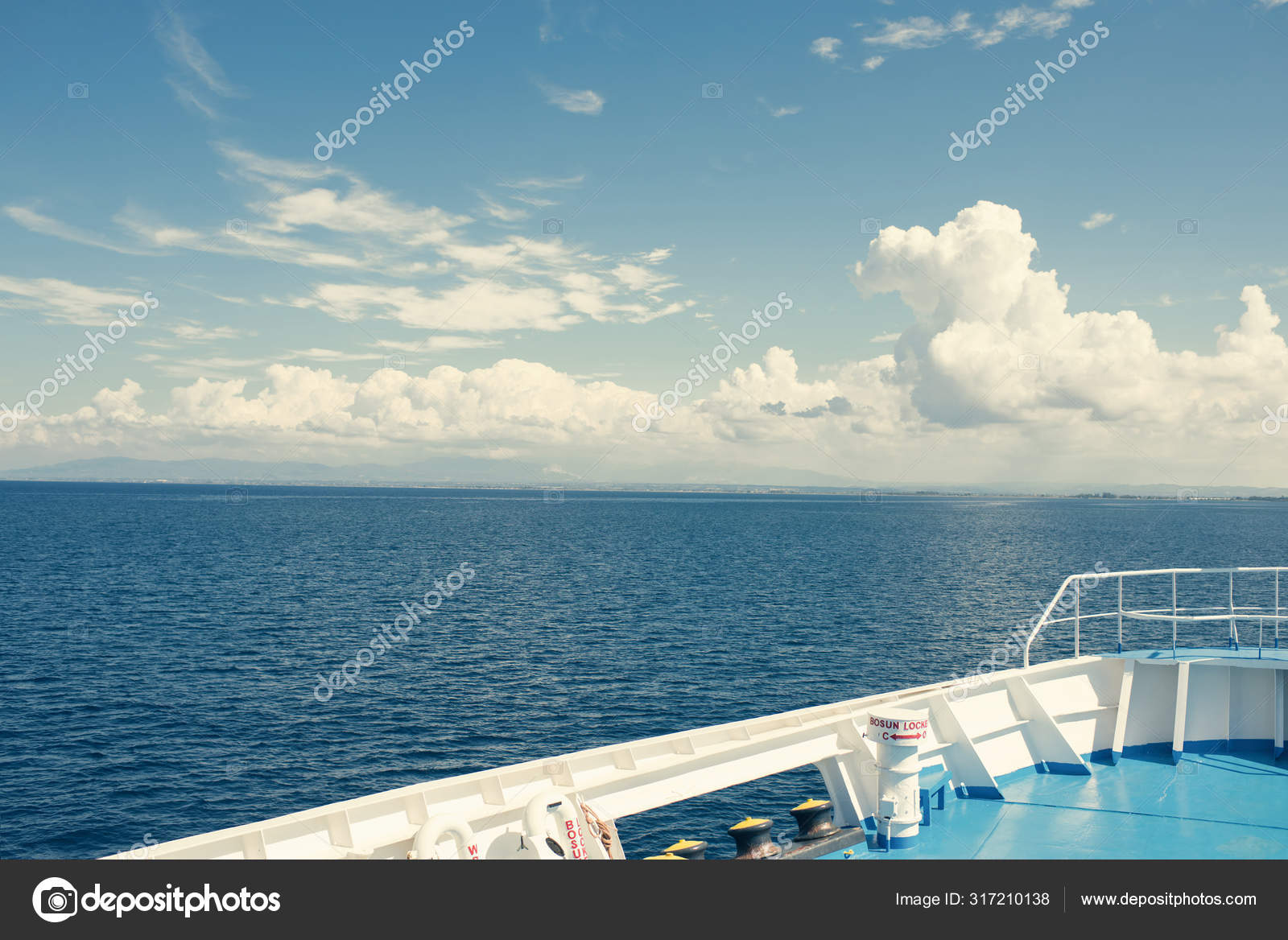 View Boat Blue Sea Daytime Travel Concept Stock Photo Image By C Flowertiare 317210138
