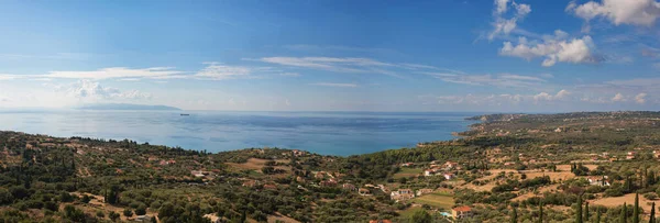 Banner Kefalonia Island Lanscape Mountain Ionian Sea Greece — Stock Photo, Image