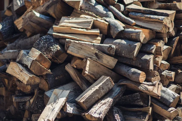 Wooden Background Firewood Winter Stacks Firewood Pile Firewood — Stock Photo, Image